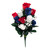 Colorfast Lillian Rose Bud Bush - Red White & Blue