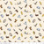 Winnie the Pooh Character Toss Cream Cotton Fabric
