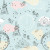 OFFICIALLY LICENSED Cinderella Outline: Castles, Carriages, Glass Slipper Fabric