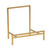 Straight Edge Short Bowl Stand - Gold - Metal