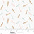 Bathing Bonnies Pastel Combs Cream Cotton Fabric