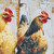 Four Chickens In A Row Placemat