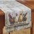 Four Chickens In A Row Table Runner 54" L