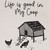 Life Is Good Dishtowel