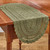 Addison Crochet Table Runner 36" L - Matcha Green