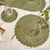 Addison Crochet Placemat - Matcha Green