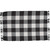 Wicklow Check Yarn Placemat - Black & Cream
