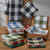 Wicklow Check Waffle Dishtowel - Garnet