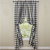 Wicklow Check Lined Panels - 84"L - Black & Cream