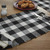 Wicklow Check Table Runner - 36"L - Black & Cream
