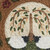 Willow And Sheep Printed Braided Coasters - Set Of 4