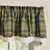 Willow Lane Plaid Lined Layered Valance 16"L
