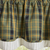 Willow Lane Plaid Lined Layered Valance 16"L