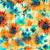 Oasis Cream Bohemian Floral Cotton Fabric