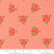 Poinsettia and Pear Carnation Petite Floral Dot Cotton Fabric