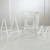 4" Bright White Square Wire Stand