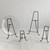 15" Black Straight Edge Easel