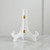 9" White Premium Wood Stand