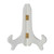 7" White Premium Wood Stand
