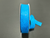 Turquoise Floral Embossed Wired Ribbon 1.5"