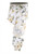 Cream Magnolia Floral Wired Ribbon 2.5"