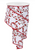 Snowy Red Berry Branches & Snowflake Ribbon 2.5"