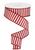 Red Glitter & White Stripe Ribbon 1.5"