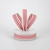 French Stripe Ribbon: Ivory & Red 7/8" X 10YD