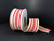 French Stripe Ribbon: Ivory & Red 1.5" X 10YD