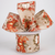 Orange & Cream Pumpkins & Sunflowers Wired Ribbon 2.5"