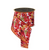 Autumn Maple Leaves Print Wired Ribbon 4"