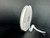 White Woven Vintage Velvet Ribbon 3/8" X 10YD