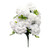 White Carnation Bush with Greenery Detail