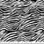 Animal Skin Black & White Zebra Print Cotton Fabric