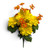 Yellow Gerber Daisies with Orange Cosmo Blossoms