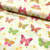Bohemian Garden Butterflies Cream Cotton Fabric