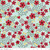 Little Ladybug Blue Floral Print Cotton Fabric