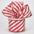 Red & White Glitter Candy Cane Stripe Wired Ribbon 2.5"