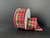 Traditional Red, Green, and Gold Plaid Wired Ribbon 1.5"