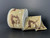 Burlap Reindeer Ribbon - 2.5" x 10 Yds (Wired)