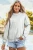 Reversible Mock Neck Oversized Sweatshirt
