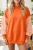 Tennessee Orange Gingham Sleeve Oversized Sweatshirt