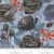 Coven Sky Black Roses Cotton Fabric