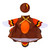 Giddy the Goose Turkey Trot Outfit - Fits 21" Porch Goose