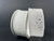 White Flower Embossed Glitter Wired Ribbon 1.5"