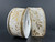 White and Gold Branches Wired Ribbon - 1.5 Inch