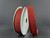 7/8" All Flat Glitter Wired Ribbon: Red (10 Yards)