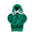 Gordy the Goose Green Hoodie - Fits 7" Tabletop Goose