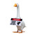 Guard Goose On Duty Hanging Sign for Porch Goose