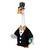 Giddy the Goose Hapy New Year Party Tuxedo - Fits 21" Porch Goose
